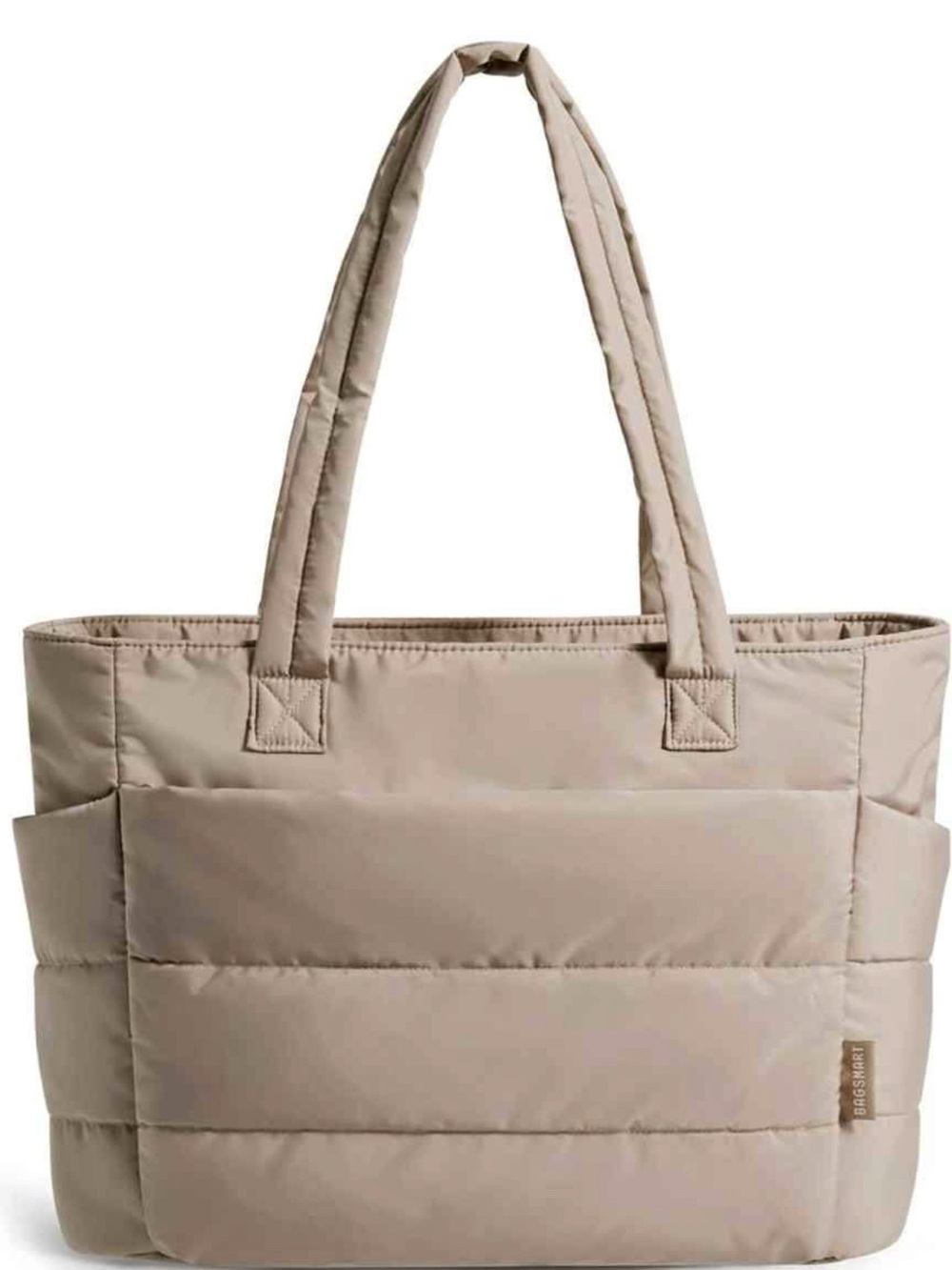 BAGSMART Lightweight Puffy Tote Bag - Beige